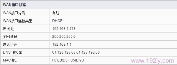 路由器动态IP上网连接成功