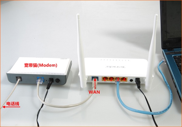 宽带是电话线接入时,Win8电脑和路由器的正确连接方式