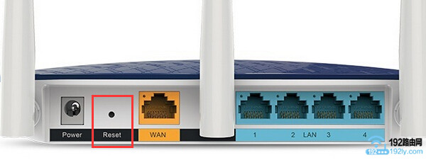 wifi路由器上的复位按钮