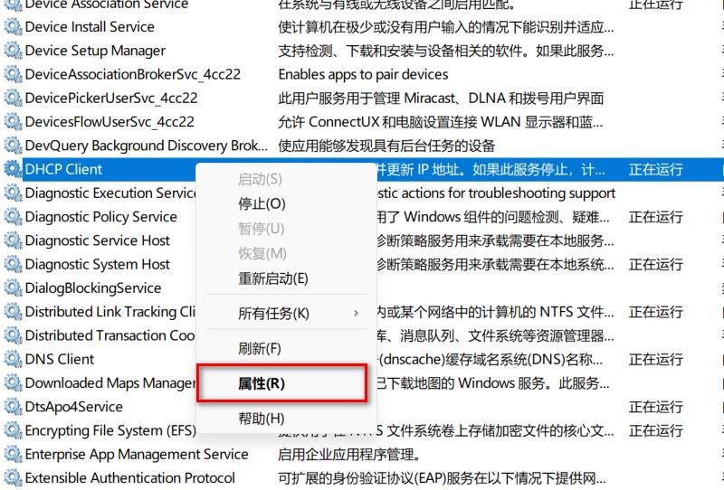 如何启动DHCP Client服务?
