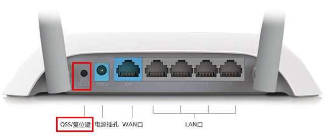 tp-link wr740n的oss/reset按键