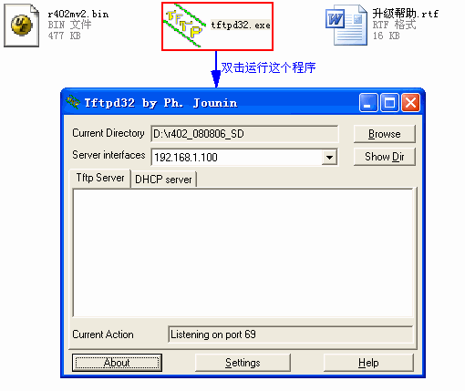 运行TFTP服务器