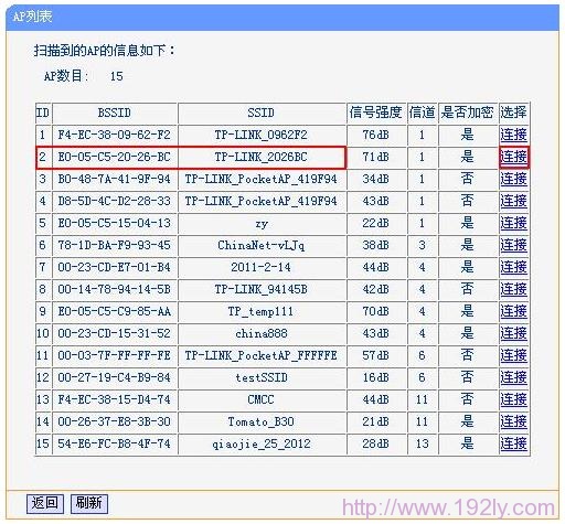 TL-WR700N与上级路由器建立连接