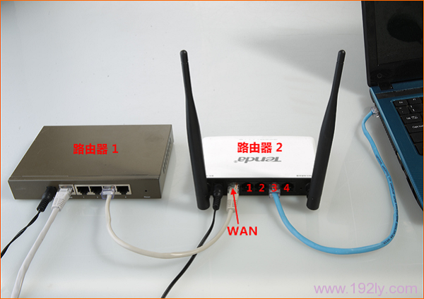 把2个无线路由器连接起来