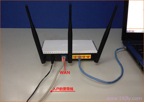 网线入户接入上网时路由器的正确连接方式