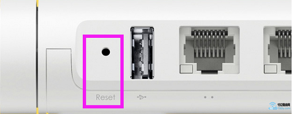 小米路由器上的Reset按钮