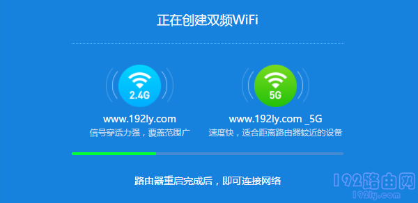 系统自动创建双频WiFi