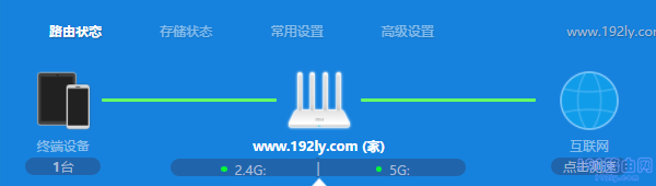 表示小米路由器设置成功，可以上网