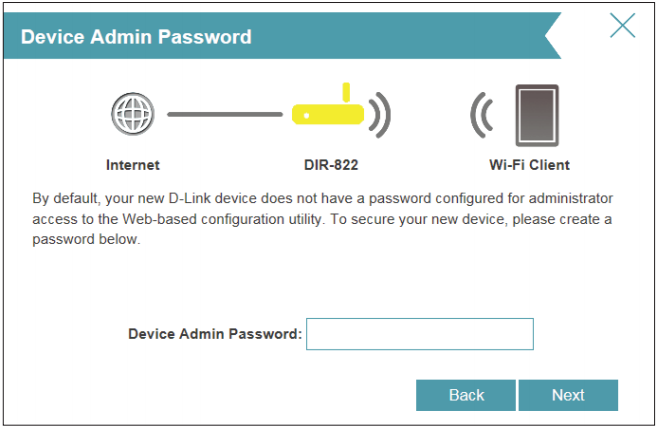 D-Link路由器管理员密码是用户自己设置的