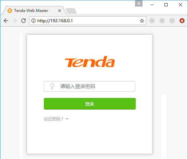 tendawifi.com登录界面怎么进不去？